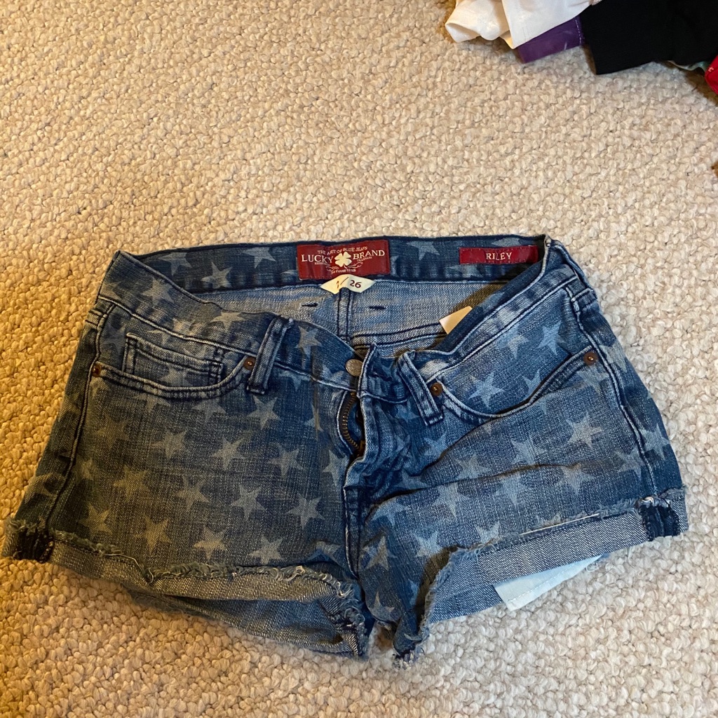 Lucky Brand Star Jean Shorts
